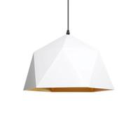 TCHAUSGZOZ Elegante Lámpara De Rombos - Araña Macaron Para Comedor, Dormitorio Y Cafetería Diseño Industrial Minimalista(White,25cm)