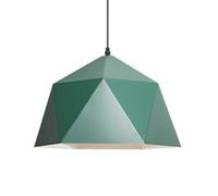 TCHAUSGZOZ Elegante Lámpara De Rombos - Araña Macaron Para Comedor, Dormitorio Y Cafetería Diseño Industrial Minimalista(Green,25cm)