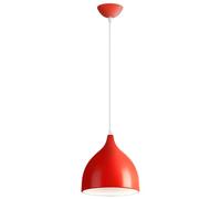 TCHAUSGZOZ Lámpara De Macarrón Industrial Vintage - Araña Metal Con Base E27 Para Comedor, Isla Cocina Y Sala Estar(Red,30cm)