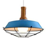 TCHAUSGZOZ Lámpara Industrial De Mediados Siglo: Granja Con Cable Ajustable Para Cocina, Comedor Y Sala Estar(Blue)