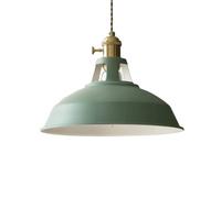 TCHAUSGZOZ Lámpara Macaron De Estilo Nórdico - Araña Aluminio Ajustable Para Sala Estar, Cocina, Cafetería, Base E26(Green)