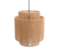 TCHAUSGZOZ Lámpara Rústica De Cuerda Cáñamo - Araña Japonesa Grande Para El Hogar Bohemio, Techo 15,7 Pulgadas Para Sala Estar, Dormitorio, Cocina Y Restaurante(Dark color)