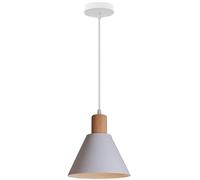 TCHAUSGZOZ Lámpara Vintage Macaron Lantern - De Techo Rústica Industrial, Base E26, Cable Ajustable Para Sala Estar, Cocina, Restaurante, Pasillo(White)