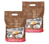 Tchibo Pack de cápsulas de café Maxipack, Caffè Crema con cuerpo, 200 unidades - 2 x 100 almohadillas (café, equilibrado y completo), sostenible, adecuado para máquinas Senseo