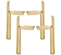 Tchosuz Patas de metal para muebles de 13 cm, paquete de 4 patas de repuesto cónicas modernas de mediados de siglo para proyectos de bricolaje en el hogar, sofá, soporte otomano de TV