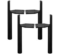 Tchosuz Patas de metal para muebles de 15 cm, paquete de 4 patas de repuesto modernas de mediados de siglo para proyectos de bricolaje en el hogar, sofá, soporte otomano de TV