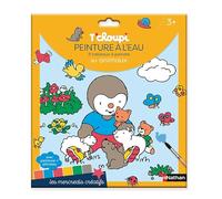 T'choupi Peinture à l'eau Les animaux: 8 tableaux à peindre. Avec de la peinture et un pinceau