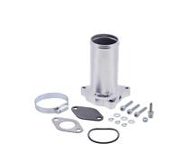 TcHUYAn Tubo de eliminación EG aluminio, 50/57/63mm, for V-W Ad, Sko Gof MK4 Bor 1.9TDI PD75 PD90 PD100 PD130 PD150 PD160(57MM Silver)