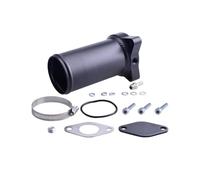 TcHUYAn Tubo de eliminación EG aluminio, 50/57/63mm, for V-W Ad, Sko Gof MK4 Bor 1.9TDI PD75 PD90 PD100 PD130 PD150 PD160(63MM Black)
