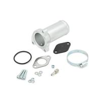 TcHUYAn Tubo de eliminación EG aluminio, 50/57/63mm, for V-W Ad, Sko Gof MK4 Bor 1.9TDI PD75 PD90 PD100 PD130 PD150 PD160(51MM Silver)