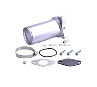 TcHUYAn Tubo de eliminación EG aluminio, 50/57/63mm, for V-W Ad, Sko Gof MK4 Bor 1.9TDI PD75 PD90 PD100 PD130 PD150 PD160(63MM Silver)