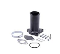 TcHUYAn Tubo de eliminación EG aluminio, 50/57/63mm, for V-W Ad, Sko Gof MK4 Bor 1.9TDI PD75 PD90 PD100 PD130 PD150 PD160(57MM Black)