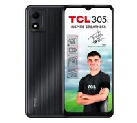 TCL 305i - Smartphone de 6.52" HD+ con NXTVISION (MediaTek MT6739V, 2GB/64GB Ampliable MicroSD, Dual SIM, Cámaras 13MP+5MP, Batería 4000mAh, Android 11 Go Ed.) Negro