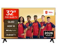 TCL 32S5L-ES 32 Pulgadas QLED Full HD Android Smart TV | Direct-LED, HDR, Capaz de emitir contenidos UHD 4K, Dolby Audio, Google Cast, Diseño Delgado
