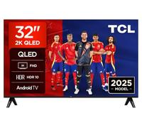TCL 32V5C - Smart QLED Full HD de 32" Direct LED TV con Android TV y HDR - Compatible con Google Cast y Google Home, diseño Delgado