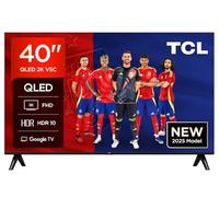 TCL 40V5C - Smart QLED Full HD de 40" Direct LED TV con Android TV y HDR - Compatible con Google Cast y Google Home, diseño Delgado