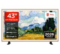 TCL 43A400 Pro 43” TV Art QLED NXTVISION, 4K HDR, Google TV, diseño Tipo Marco, Dolby Vision, Dolby Audio, AirPlay 2