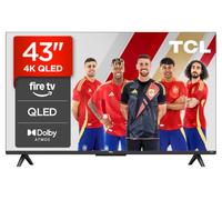 TCL 43T6C 43 Pulgadas QLED 4K HDR10+ Smart TV con Fire TV, Dolby Atmos | Game Master, VRR, Dolby Vision, Motion Clarity, Pulsa y Pregunta a Alexa
