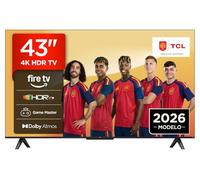 TCL 43V6D 43”4K HDR, Fire TV, HDR10+, Dolby Atmos, DTS:X, Game Master, Motion Clarity, AirPlay 2, Presiona y Pregunta a Alexa