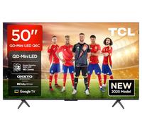 TCL 50Q6C 50”Classic QD-Mini LED Smart TV, 4K HDR Premium 1000nits, Powered by Google TV (Dolby Vision IQ & Atmos, Onkyo 2.1 Sound System, 144Hz Motion Clarity Pro, Game Master, Voice Control), Q6C