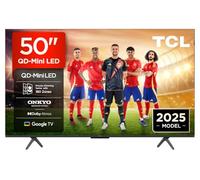 TCL 50Q6C 50”Classic QD-Mini LED Smart TV, 4K HDR Premium 1000nits, Powered by Google TV (Dolby Vision IQ & Atmos, Onkyo 2.1 Sound System, 144Hz Motion Clarity Pro, Voice Control), Q6C