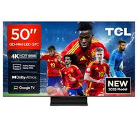 TCL 50Q7C, 50'' QD-Mini LED TV, 4K HDR Premium 2600, Smart TV con Google TV (Dolby Vision IQ y Atmos, Panel CrystGlow HVA, Audio by Bang & Olufsen, Motion Clarity Pro de 144 Hz, Game Master)