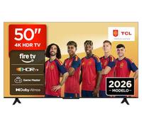 TCL 50V6D Televisor 50 Pulgadas 4K UHD Smart TV, Fire TV, Alexa Integrado, Dolby Vision & Atmos, Game Master, HDR10+, Control por Voz