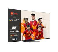 TCL 55C839 QLED Mini LED Smart TV con 4K Ultra HD, Google TV con Sonido Onkyo, 144Hz Motion Clarity, Google Assistant Incorporado and Compatible con Alexa, 2022, 55"