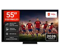 TCL TV 55C8L 55" SQD-Mini LED, 4K HDR 3000 nits, 1008 Zonas de atenuación, Google TV, 144 Hz, Dolby Vision & Atmos, Audio by Bang & Olufsen