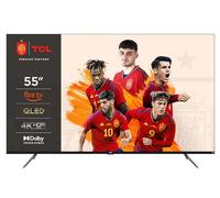 TCL 55CF630 139cm (55 Pouces) QLED Fire TV (4K Ultra HD, HDR 10+, Dolby Vision et Atmos, Smart TV, Game Master, 60Hz Motion Clarity, Press et Ask Alexa), Noir