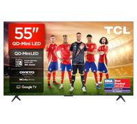 TCL 55Q6C 55 Pulgadas QD-Mini LED 4K HDR10+ Smart TV, Google TV | Dolby Vision IQ & Atmos, 144Hz Motion Clarity Pro, Game Master, Sonido Onkyo 2.1, Apple AirPlay 2