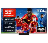 55Q7C 55" QD-Mini LED, 4K HDR Premium 2600, Smart TV con Google TV (Dolby Vision IQ y Atmos, Panel CrystGlow HVA, Motion Clarity Pro de 144 Hz, Game Master)