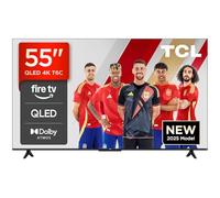 TCL 55T6C 55" QLED 4K HDR TV, Fire TV (Smart TV with Dolby Vision & Atmos, HDR10+, Press & Ask Alexa) [Clase de eficiencia energética F]