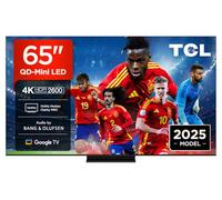 TCL 65Q7C Televisor 65 Pulgadas QD-Mini LED 4K Smart TV, 2600 nits HDR Premium, Bang & Olufsen, Game Master, FreeSync Premium Pro, Google TV, Dolby Vision IQ y Atmos