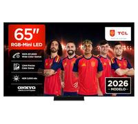TCL 65RM7L 65 Pulgadas RGB-Mini LED 4K HDR10+ Smart TV, 2.000 Nits | 1.344 Zonas de Color Preciso, Dolby Vision IQ & Atmos, Sonido Onkyo 2.1, Game Master, 144Hz VRR, Apple AirPlay 2