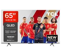 TCL 65T8C Televisor 65 Pulgadas QLED 4K Smart TV, 144Hz FreeSync Premium, Dolby Vision y Atmos, Onkyo 2.0, Google TV, Motion Clarity Pro, Gaming, Control por Voz