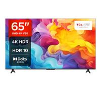 TCL 65V6B 65" 4K Ultra HD, HDR TV, Smart TV Powered by Google TV (Dolby Audio, Motion Clarity, Control por Voz, Compatible con Google Assistant, Chromecast Integrado)
