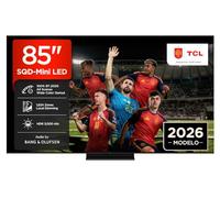 TCL 85C7L Televisor 85 Pulgadas SQD-Mini LED 4K Smart TV, 2600 nits HDR Premium, 144Hz Motion Clarity Pro, Game Master Pro, ZeroBorder, Google TV