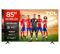 TCL 85Q6C 85 Pulgadas QD-Mini LED 4K HDR10+ Smart TV, Google TV | Dolby Vision IQ & Atmos, 144Hz Motion Clarity Pro, Game Master, Sonido Onkyo 2.1, Apple AirPlay 2