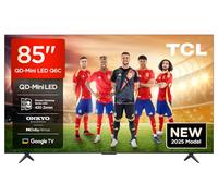 TCL 85Q6C 85" QD-Mini LED Smart TV, 4K HDR Premium 1000nits with Google TV (Dolby Vision IQ & Atmos, Matte HVA Panel, Onkyo 2.1 Sound System, Motion Clarity Pro, Hands-Free Voice Control)