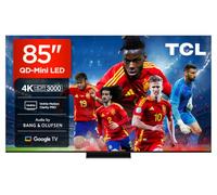 TCL 85Q7C 85 Pulgadas QD-Mini LED 4K HDR10+ Smart TV, 3.000 Nits | Dolby Vision IQ & Atmos, Panel HVA, 144Hz Motion Clarity Pro, Game Master, Audio by Bang & Olufsen