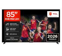 TCL 85RM9L Televisor 85 Pulgadas RGB-Mini LED 4K Smart TV, HDR 4000 nits, 8736 RGB Dimming, 144Hz Game Accelerator 288Hz FHD, Bang & Olufsen, Dolby Vision IQ, Procesador TSR AiPQ, Google TV