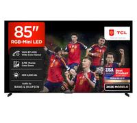 TCL 85RM9L 85 Pulgadas RGB-Mini LED 4K HDR10+ Smart TV, 4.000 Nits | 8.736 Zonas de Color Preciso, Dolby Vision IQ & Atmos, 144Hz VRR, Audio by Bang & Olufsen