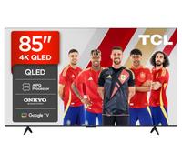 TCL 85T69C Televisor 85 Pulgadas QLED 4K Smart TV, Game Master 120Hz, Dolby Vision y Atmos, VRR y ALLM, HDMI 2.1, Google TV, Motion Clarity, Alexa y Google Assistant