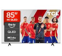 TCL 85T6C 85 Pulgadas QLED 4K HDR10+ Smart TV con Fire TV, Dolby Atmos | Game Master, VRR, Dolby Vision, Motion Clarity, Sonido Onkyo 2.1, Pulsa y Pregunta a Alexa