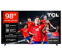 TCL 98C8K, 98'' QD-Mini LED TV, 4K HDR Premium 5000 nits, ZeroBorder™, Smart TV with Google TV (Dolby Vision IQ and Atmos, CrystGlow WHVA Panel, Audio by Bang & Olufsen, Motion Clarity Pro 144 Hz)