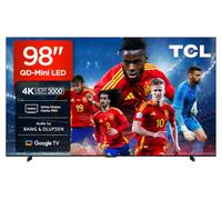 TCL 98Q7C 98 Pulgadas QD-Mini LED 4K HDR10+ Smart TV, 3.000 Nits | Dolby Vision IQ & Atmos, Panel HVA, 144Hz Motion Clarity Pro, Game Master, Audio by Bang & Olufsen
