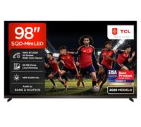 TCL 98X11L 98 Pulgadas SQD-Mini LED 4K HDR10+ Smart TV, 10.000 Nits | 20.736 Zonas de Atenuación, Dolby Vision IQ & Atmos, 144Hz VRR, Diseño ZeroBorder, Audio by Bang & Olufsen
