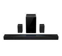 T arra de Sonido Q85H Pro 7.1.4 Canales para TV, 860 vatios, Cine en casa, Sonido Cine Envolvente, expansión de Sonido, Dolby Atmos, DTS:X, Bluetooth 5.1, HDMI 2.1, Mando a Distancia único, USB