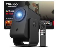 TCL C1 Proyector Portatil 4K Compatible, [GoogleTV/Netflix/Disney Apps Intégrées] Mini Proyector 1080P Full HD, Auto Focus/Keystone/Dolby 8W/WiFi/Bluetooth, para Movil 285°, Cine en Casa, Habitacion